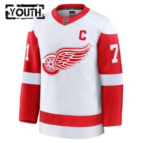 Detroit Red Wings Hockeydrakt Fanatics Premium Dylan Larkin 2024-25 Hvit Borte - Barn
